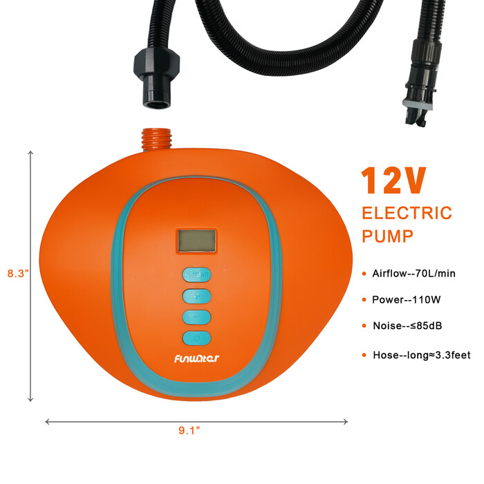 Pompe électrique haute pression pour paddle board - Électrique filaire - Belgique