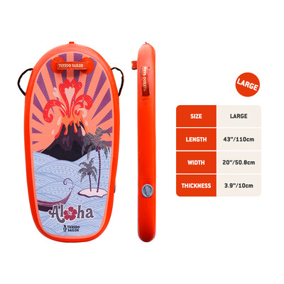 Planche de bodyboard gonflable pour enfants - Orange - Belgique