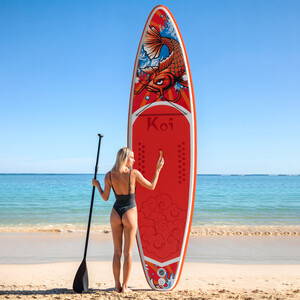 Opblaasbare surf paddleboard 11' - Sup Koi Oranje - België