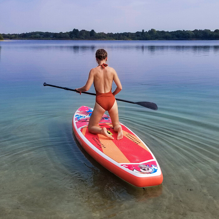 Opblaasbare surf paddleboard 11'6" - Sup Koi Oranje - België