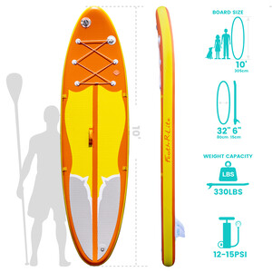 Planche de surf gonflable 11' - Orange - Belgique